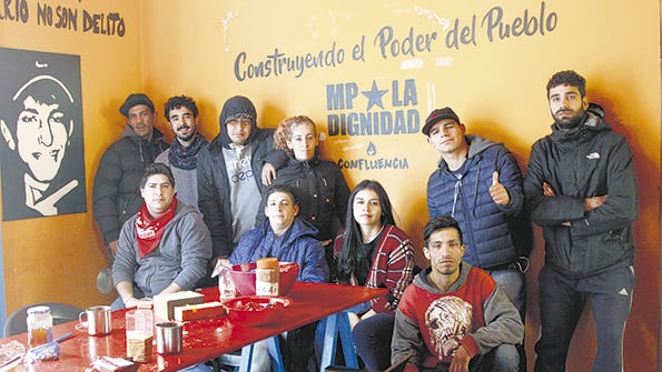 Una de las 20 casas que coordina el Movimiento Popular La Dignidad, en el barrio porteño del Abasto.