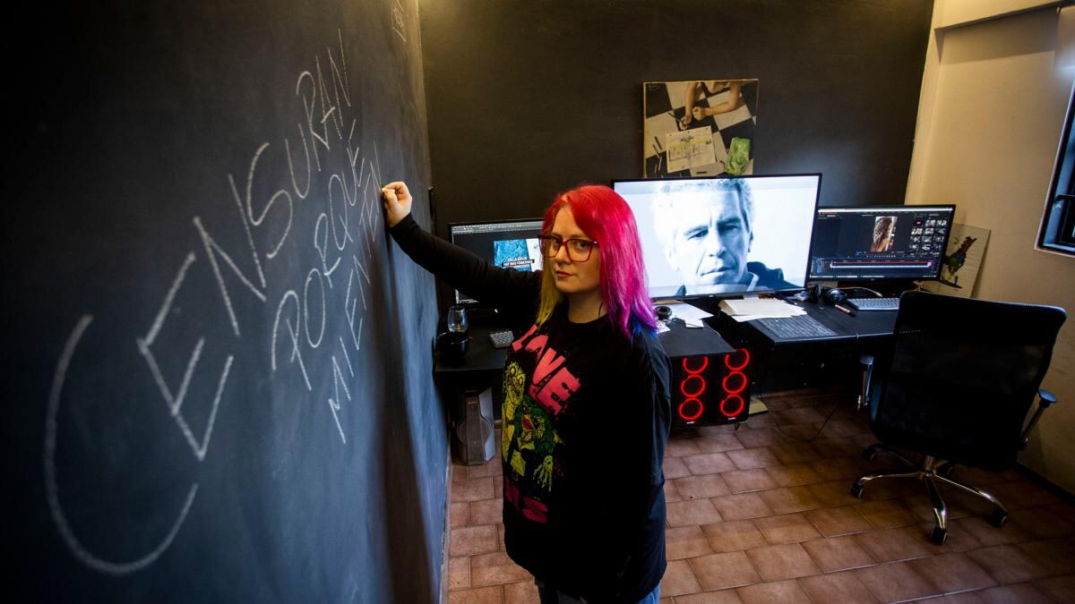 Manuela Calvo a un año de su allanamiento - Foto por Natalia Díaz para Telam.