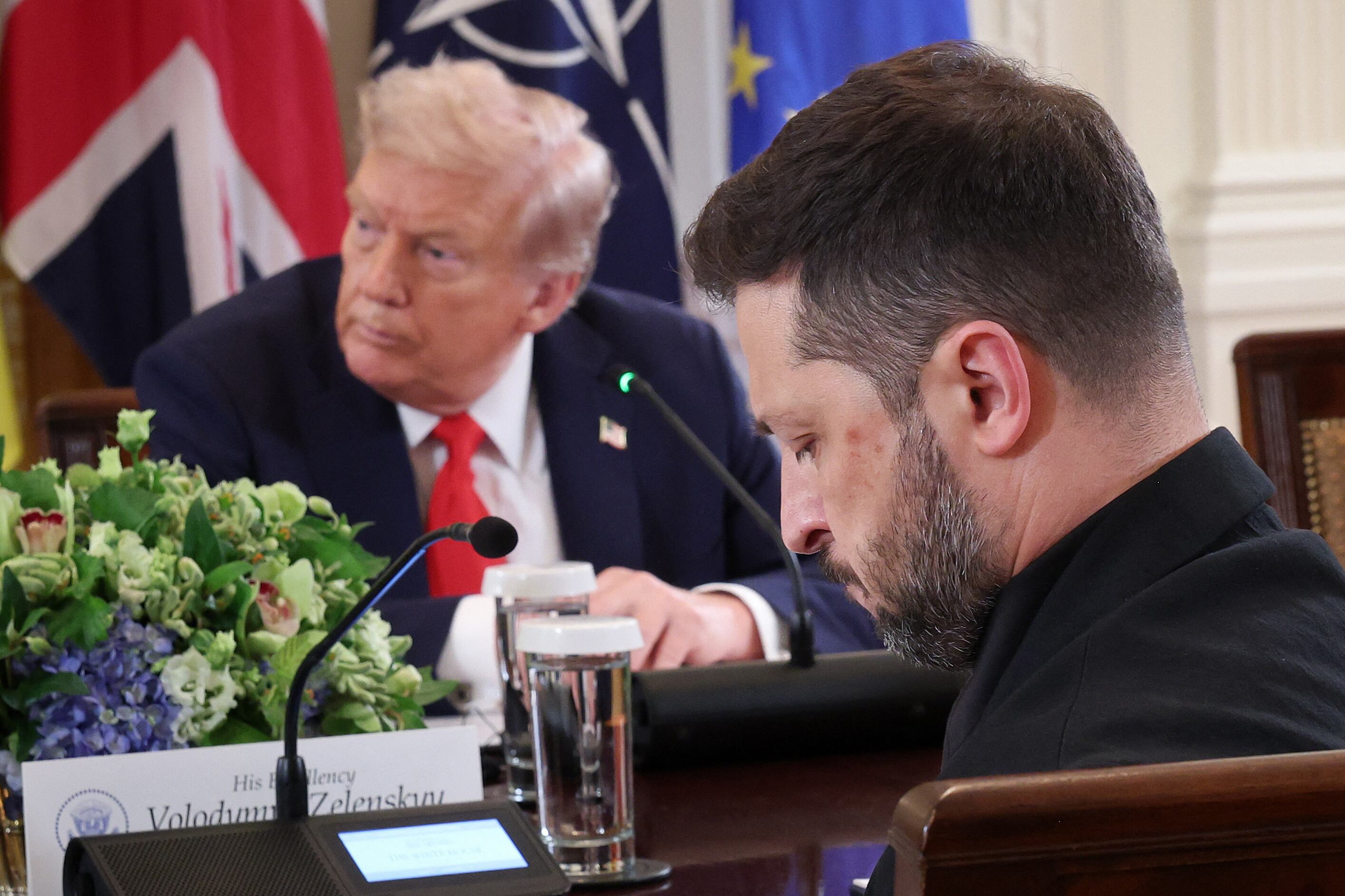 Donald Trump, presidente de Estados Unidos, y Volodimir Zelenski, presidente de Ucrania.