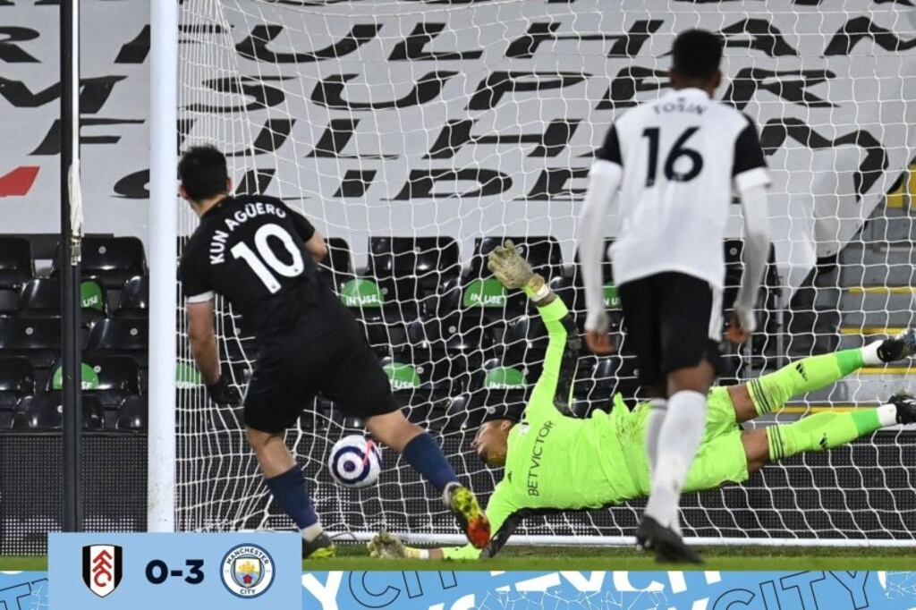 El Kun, de penal, volvió a gritar tras 417 días en el City.