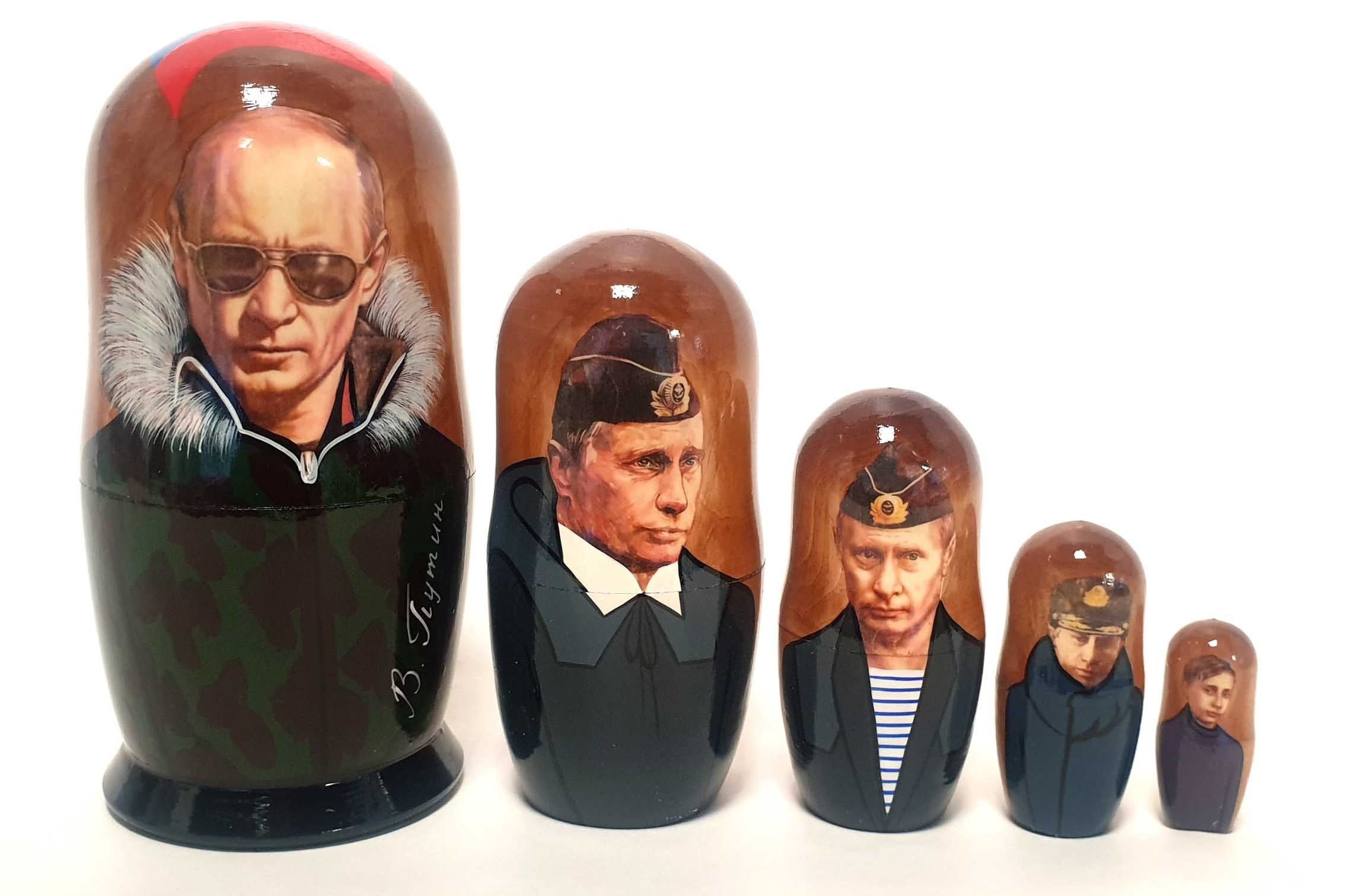 Las mamushkas de Vladimir Putin.