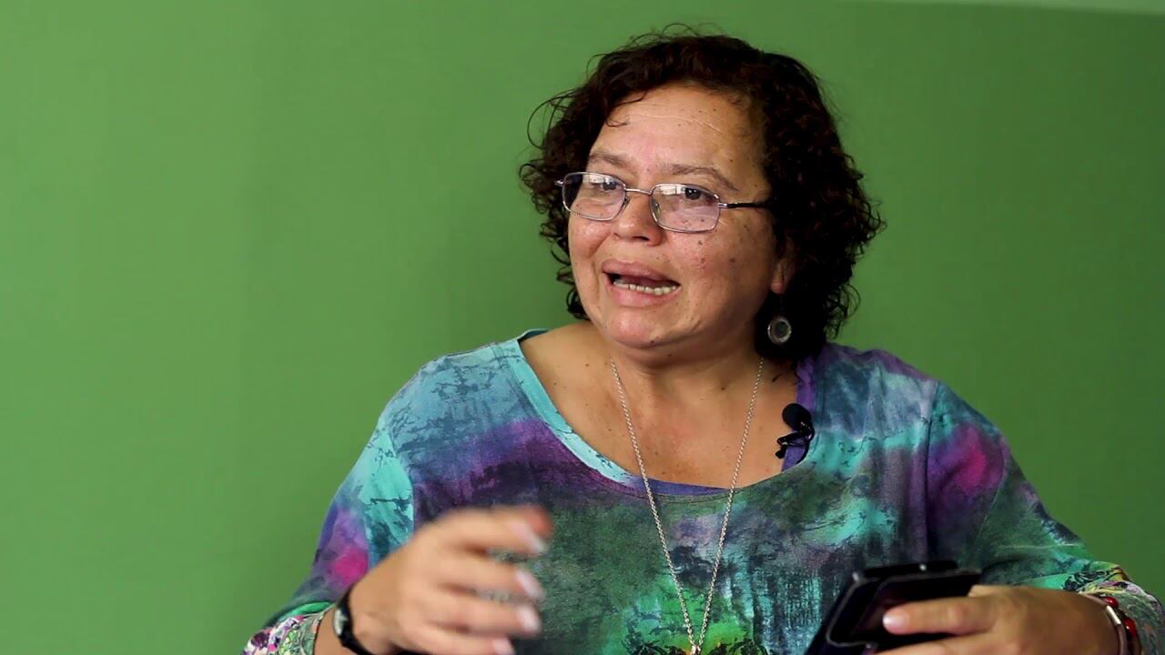 Morena Herrera, asistió a Evelyn Hernández.