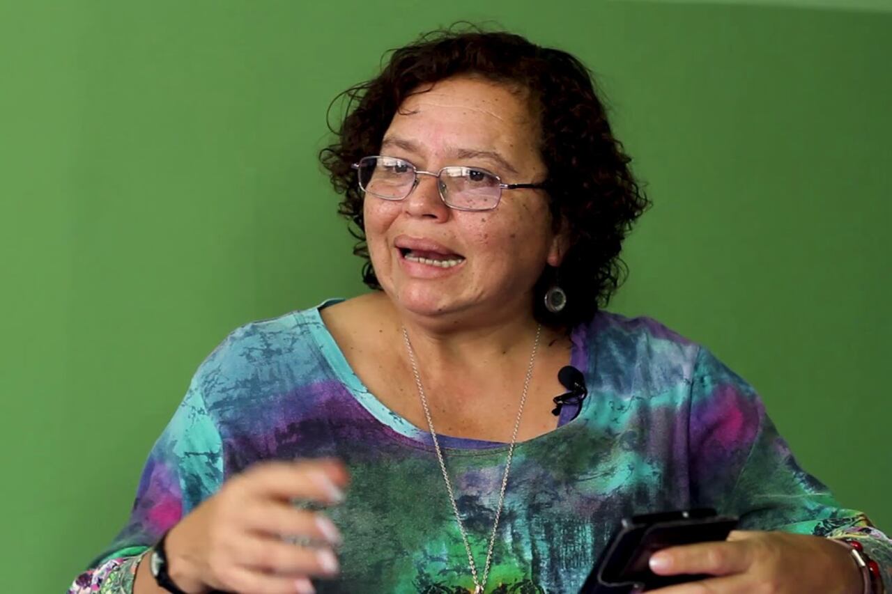 Morena Herrera, asistió a Evelyn Hernández.