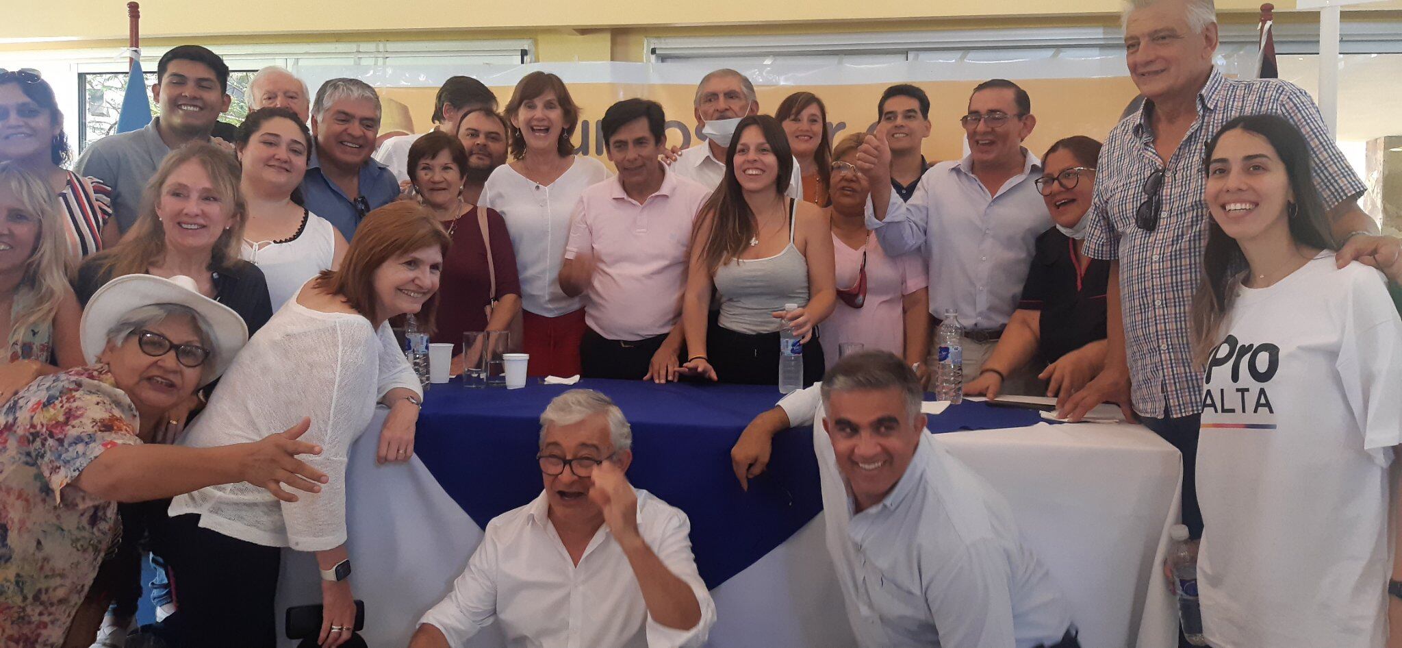Bullrich con Grande, Cornejo, Nanni y Liendo