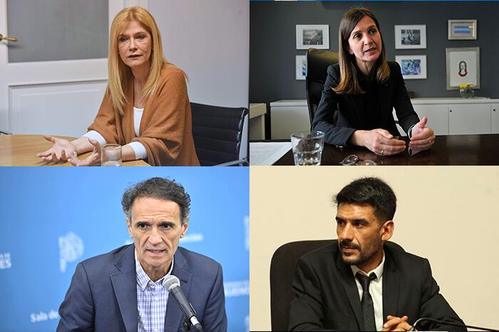 Verónica Magario, Fernanda Raverto, Gabriel Katopodis y Diego Videla.