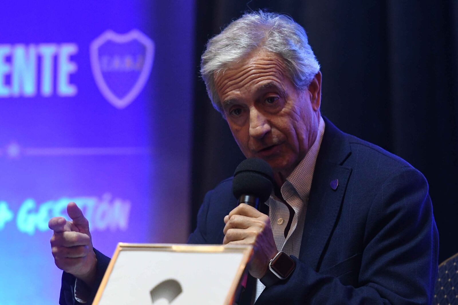 Andrés Ibarra, candidato opositor en Boca