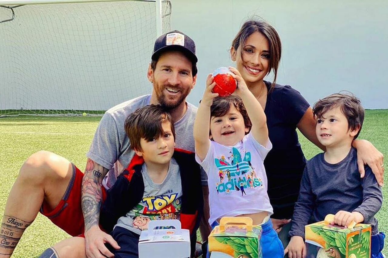Messi festejó las Pascuas junto a su familia.
