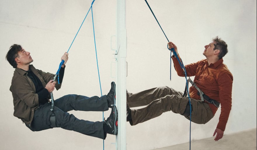 Los actores Diego Velázquez y Patricio Aramburu/ Foto: Sebastián Arpesella