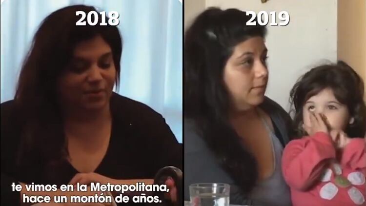 La anfitriona de Macri, antes y después.