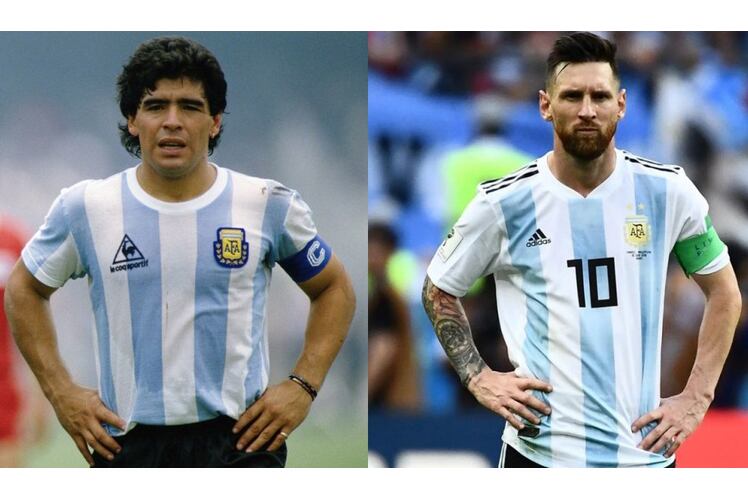 Maradona y Messi están en el mejor equipo de la historia. 