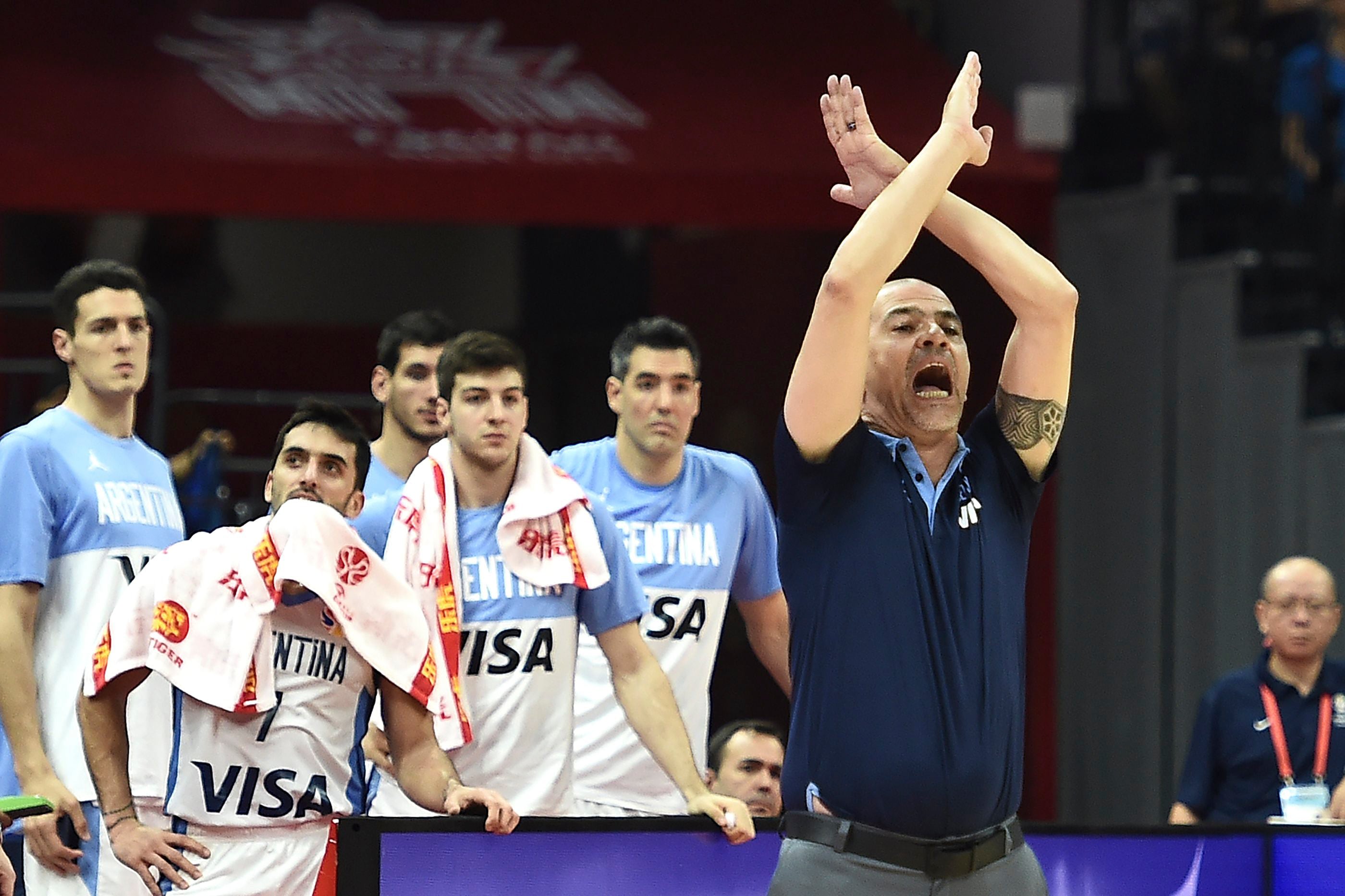 Sergio Hernández, en acción durante el Mundial de China 2019.