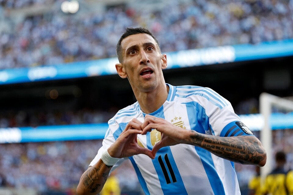 Con gol de Ángel Di María, Argentina se impuso 1 a 0 a Ecuador en un amistoso reciente.