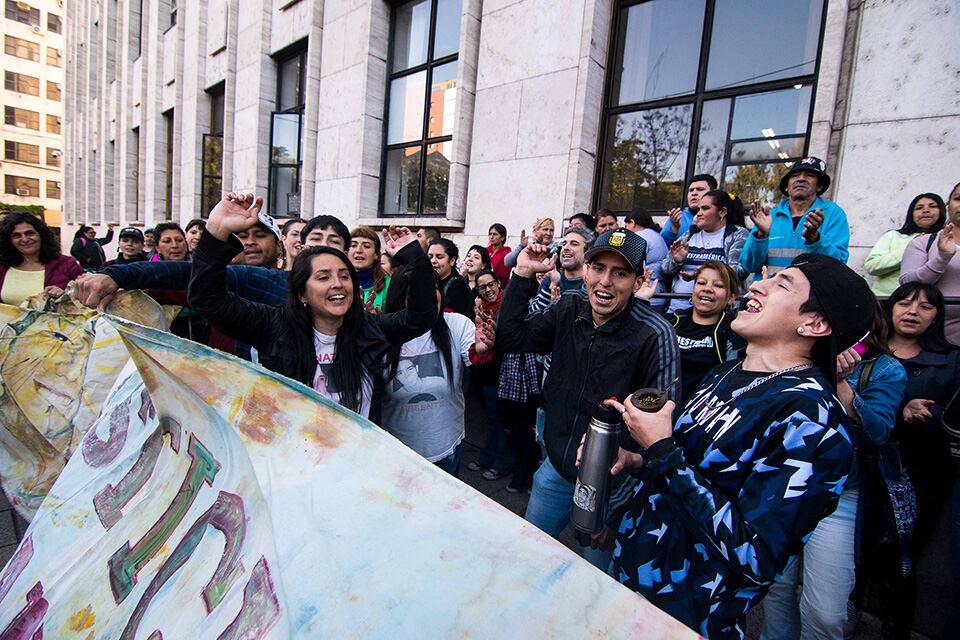 En Tribunales ayer se festejó la nueva sentencia.
