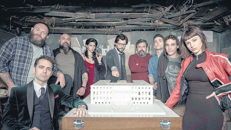 El Profesor y los ocho peritos protagonizan La casa de papel.