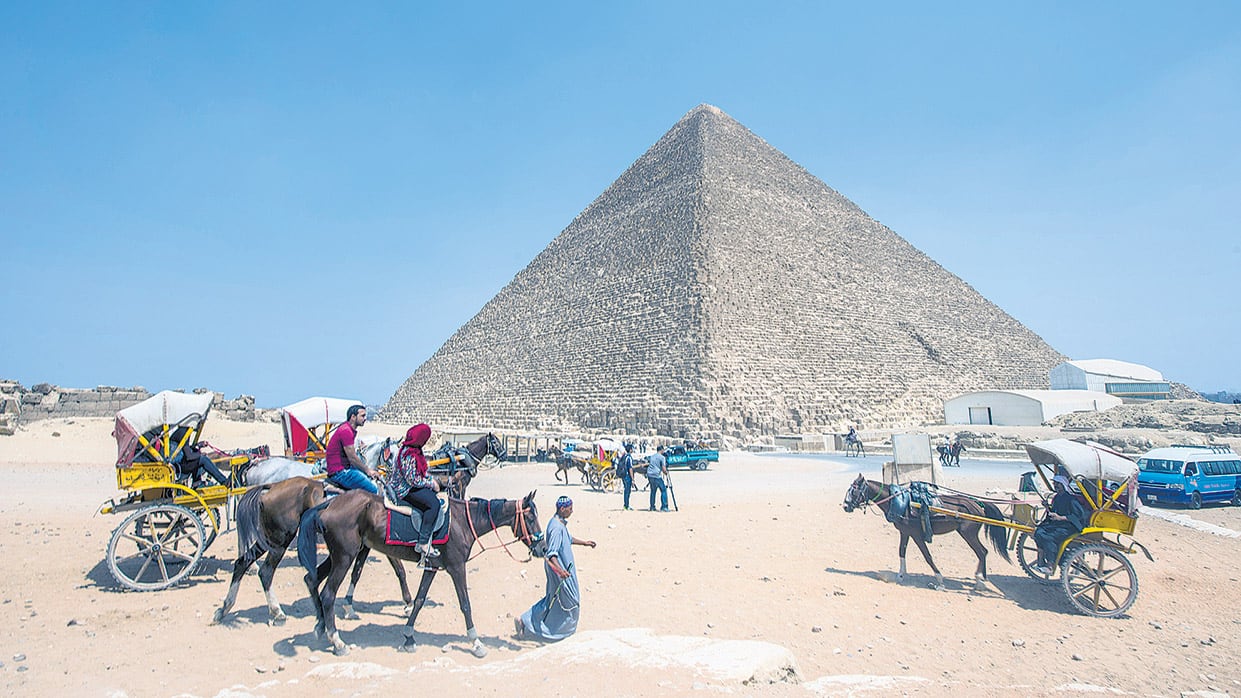 El gran vacío denominaron a la cámara que se encuentra debajo del centro de la pirámide de Keops.