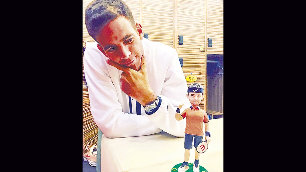 Juan Martín Del Potro todavía no comenzó a entrenarse fuerte.