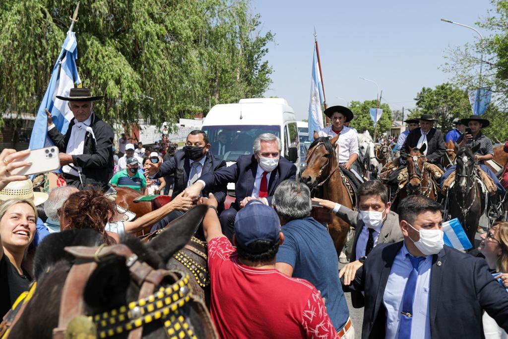 El presidente llegó este mediodía a la provincia de Tucumán.