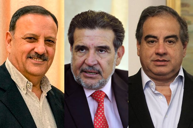 Ricardo Quintela, Luis Beder Herrera y Julio Martínez