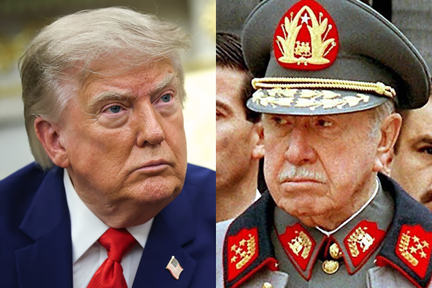 ARCHIVO 
    donald trump   augusto pinochet
