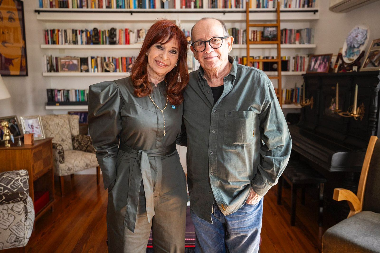 Cristina Kirchner junto a Silvio Rodríguez