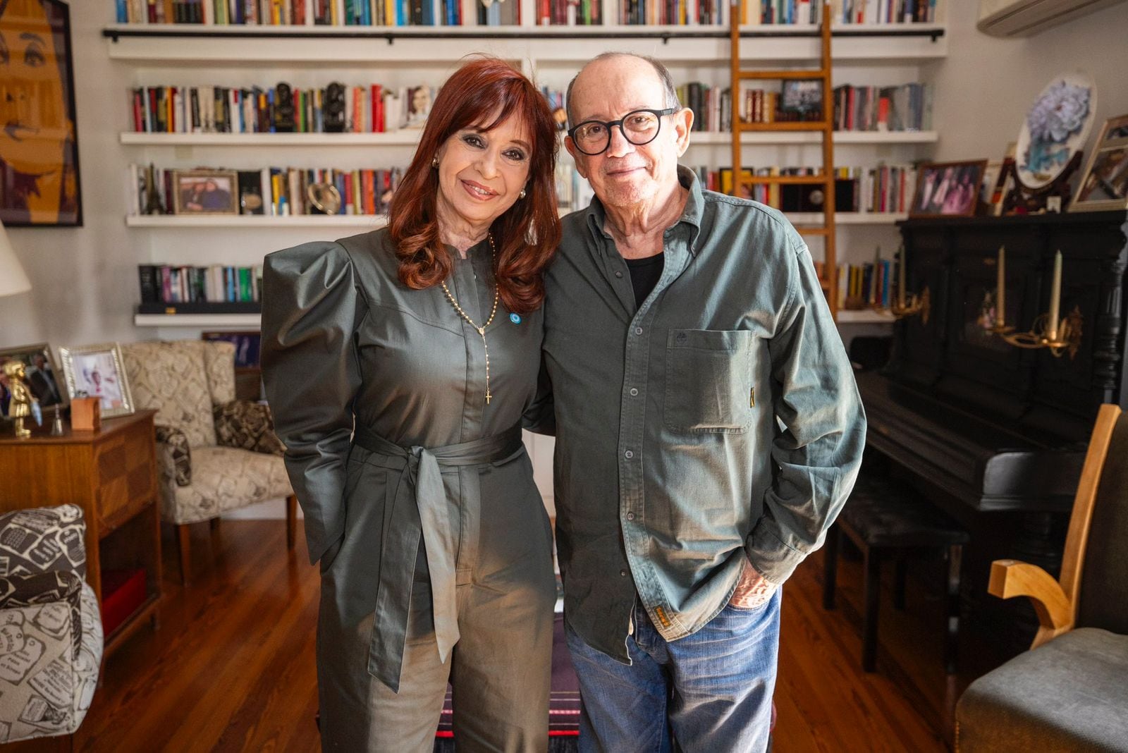 Cristina Kirchner junto a Silvio Rodríguez