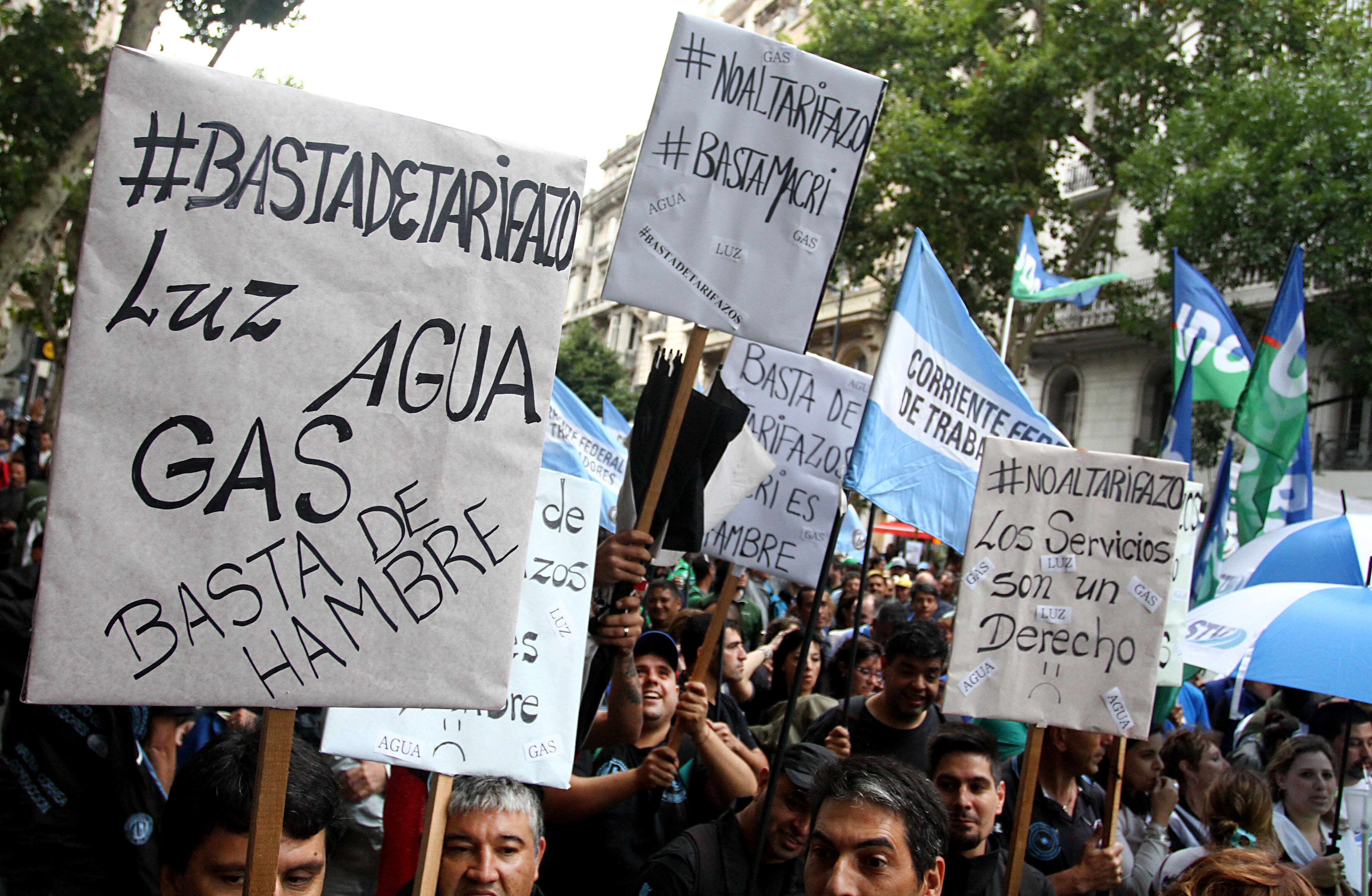 Las protesas por los aumentos de tarifas fueron moneda corriente durante el macrismo.