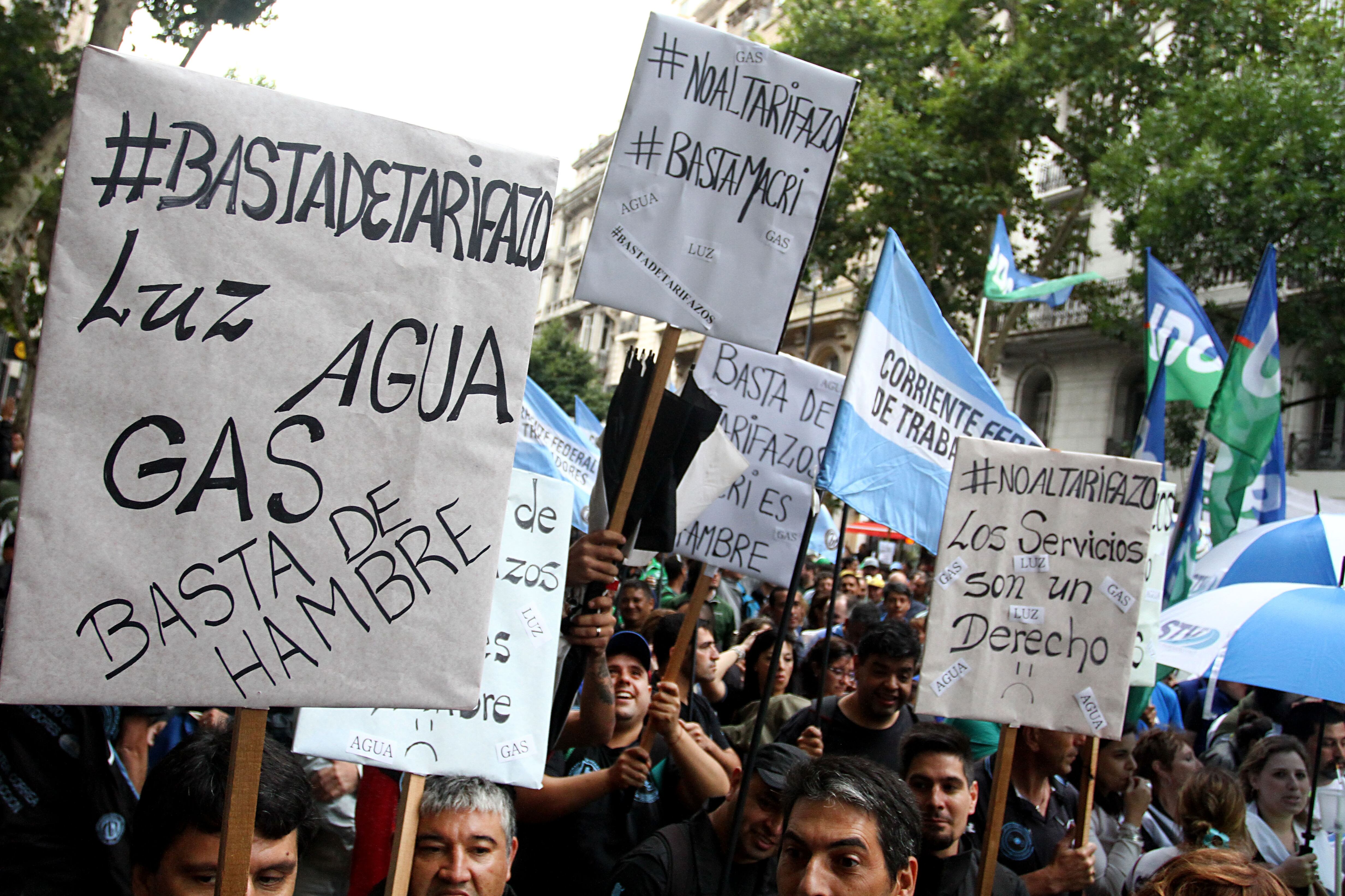 Las protesas por los aumentos de tarifas fueron moneda corriente durante el macrismo.