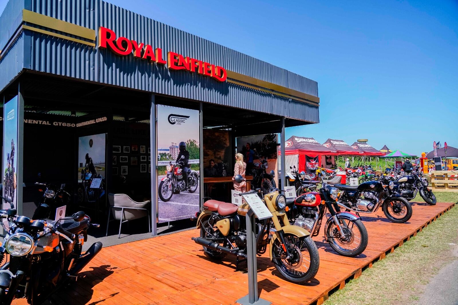 El stand de Royal Enfield en Autoclásica.