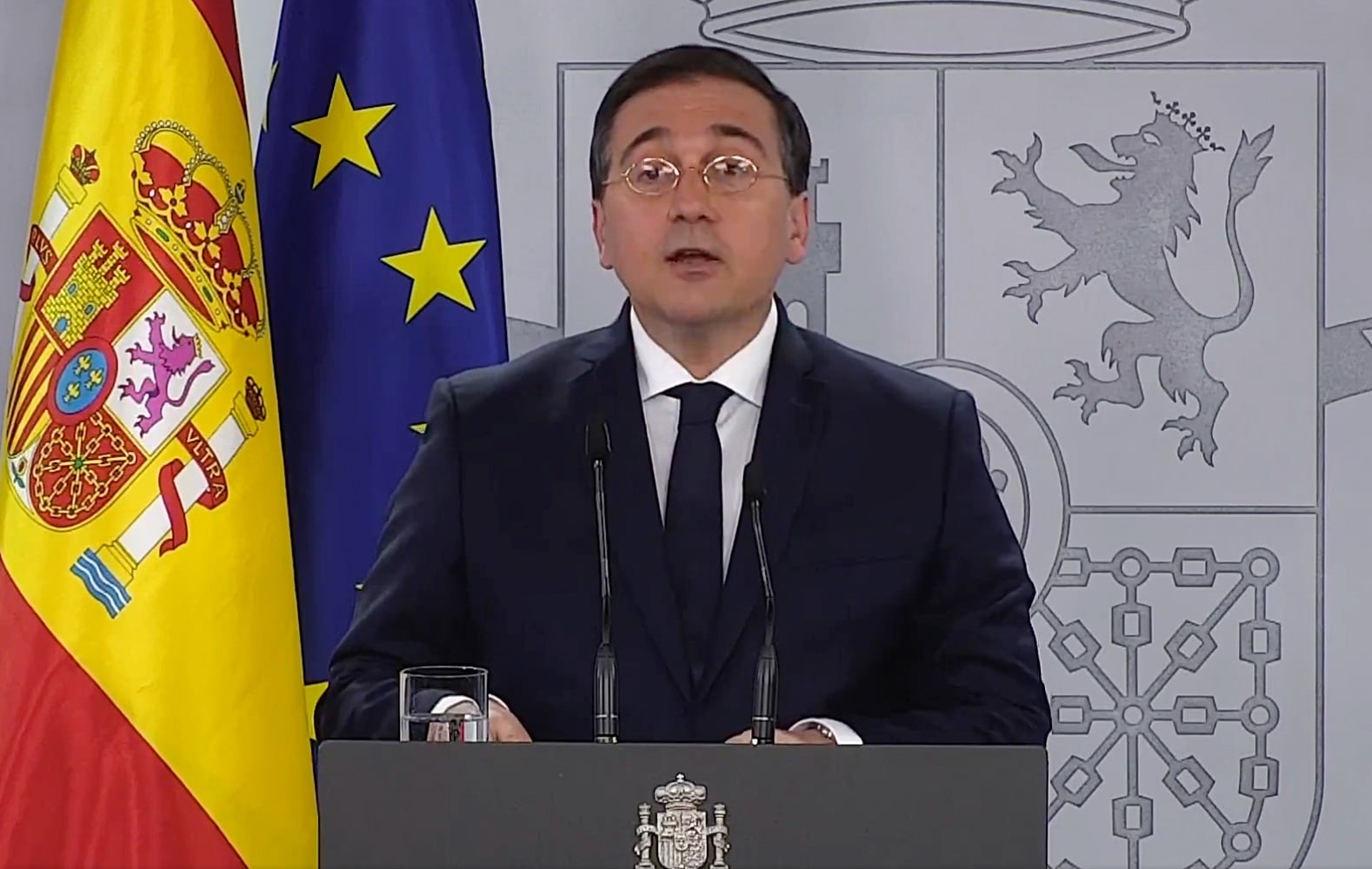 José Manuel Albares, el canciller español, que salió a responderle a Milei y a exigir un pedido de disculpas de parte de la Argentina. 