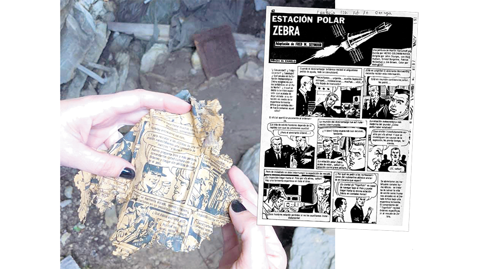 La revista fue encontrada al noreste del monte Tumbledown.