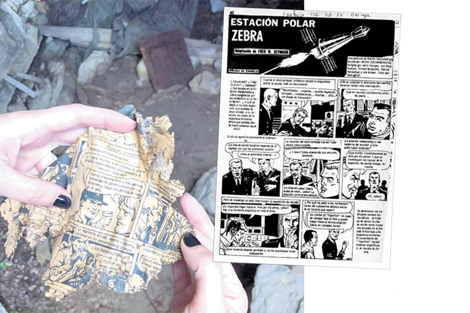 La revista fue encontrada al noreste del monte Tumbledown.