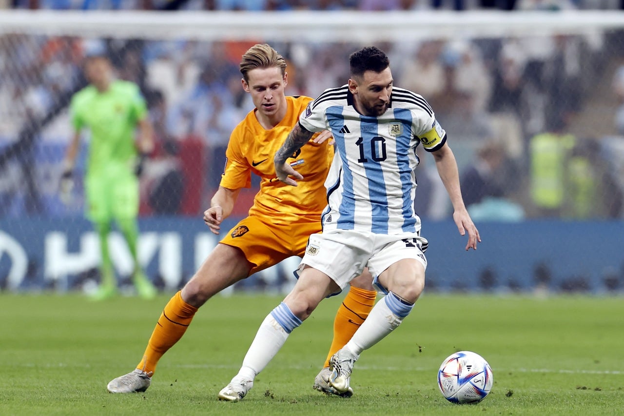 Messi durante el encuentro ante Países Bajos