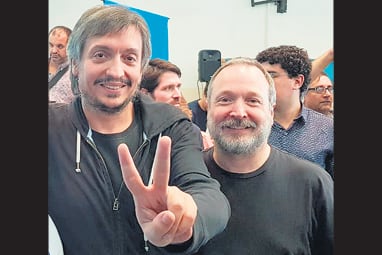 Máximo Kirchner y Martín Sabbatella