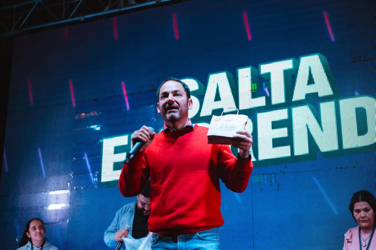 El senador Emiliano Durand, en uno de sus eventos para emprendedores. 