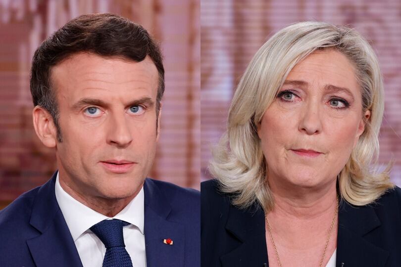 Marcron y Le Pen, favoritos para las elecicones presidenciales en Francia.