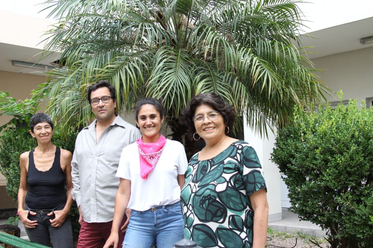 Alma Canobbio, Diego López, Florencia Garcías y Elsa Mamaní