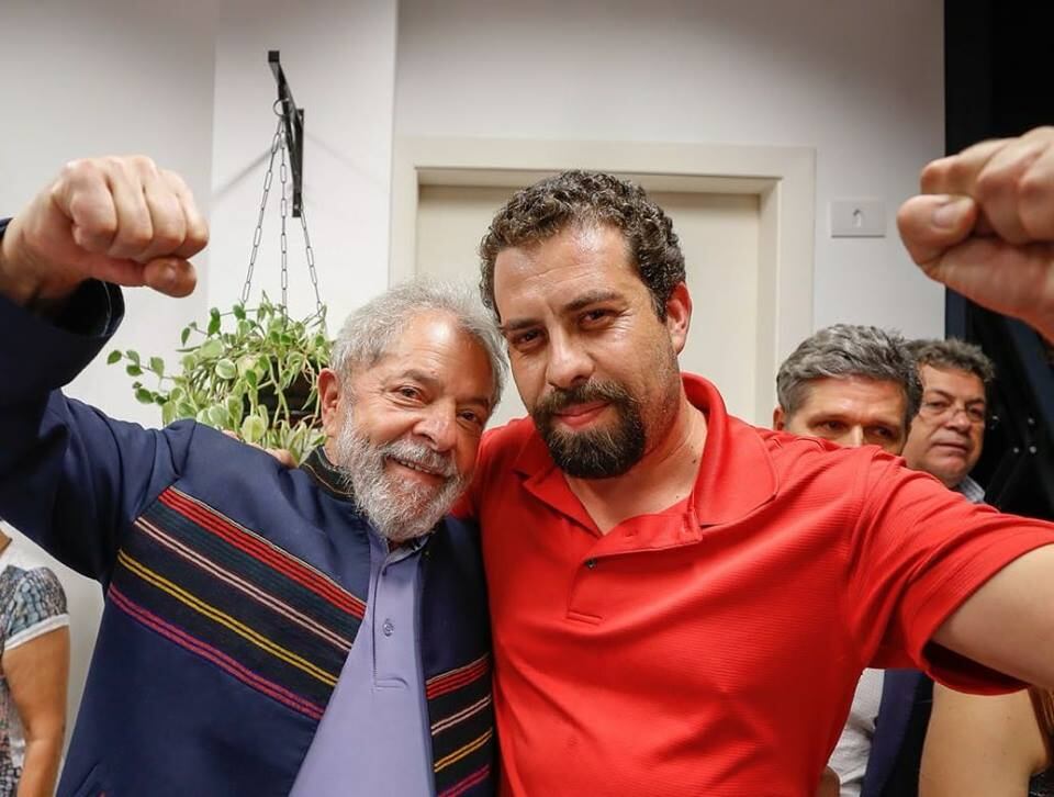 Boulos con Lula en el Sindicato de los Metalúrgicos, antes de su arresto.