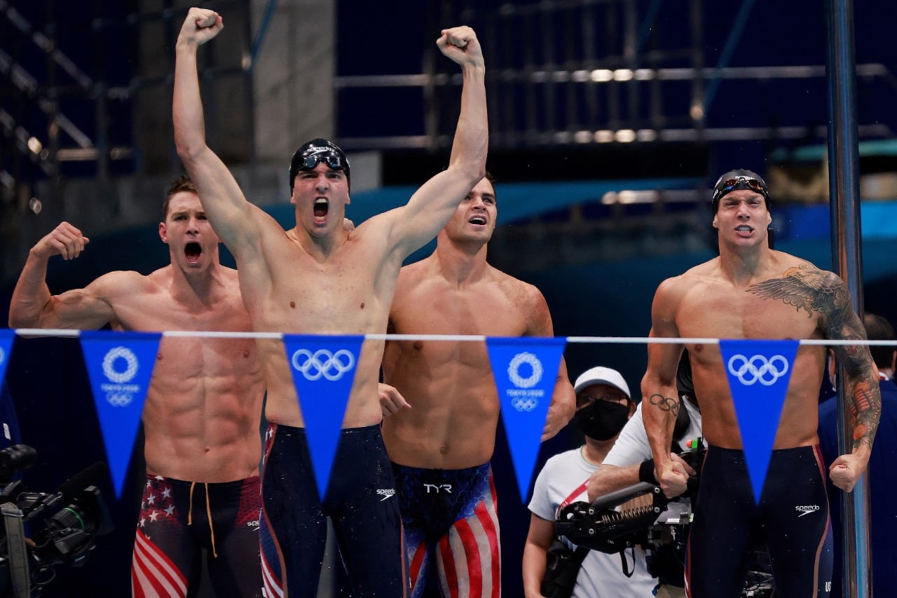 El equipo estadounidense de natación