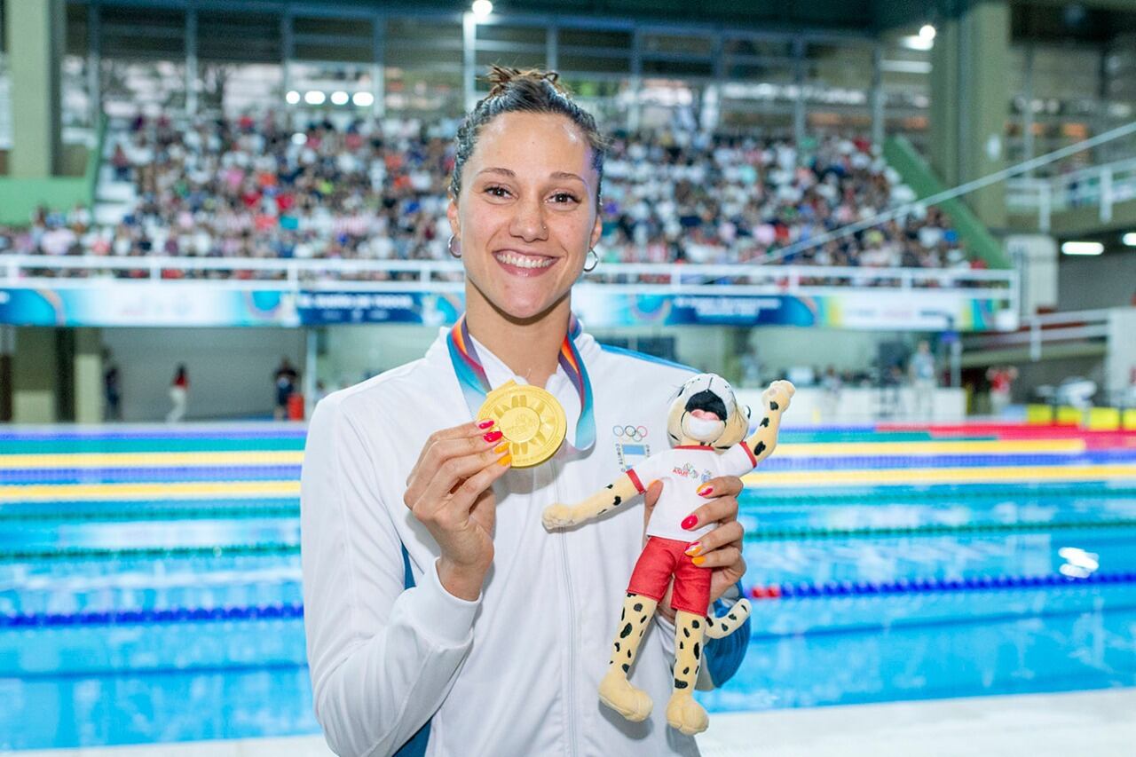 Andrea Berrino ganó el oro en 100 metros espalda