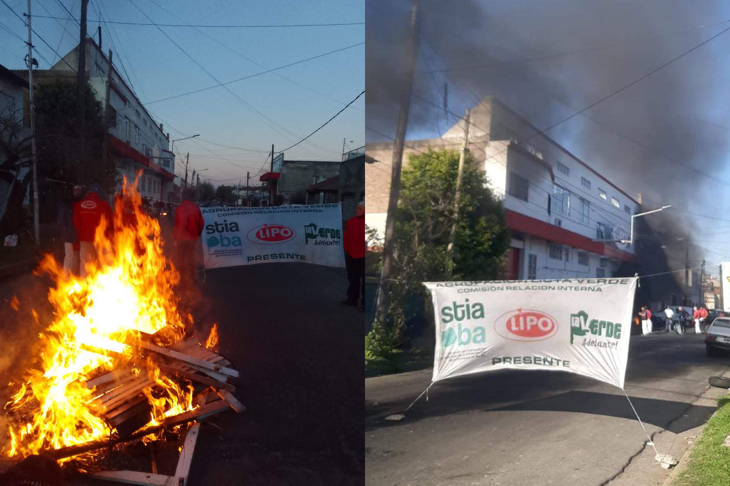 Los trabajadores profundizan sus protestas en Lanús. 