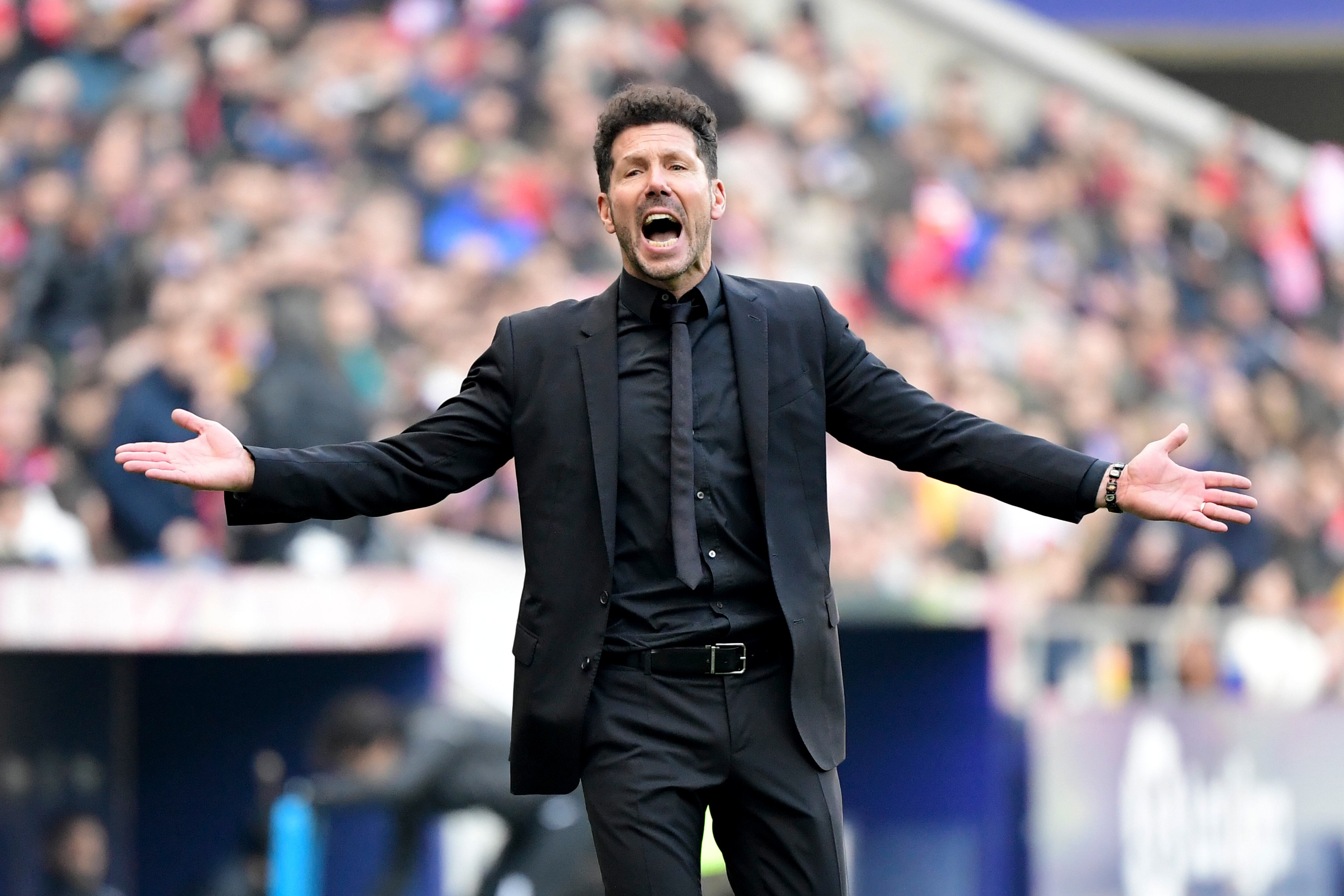 El Cholo Simeone, DT de Atlético Madrid.