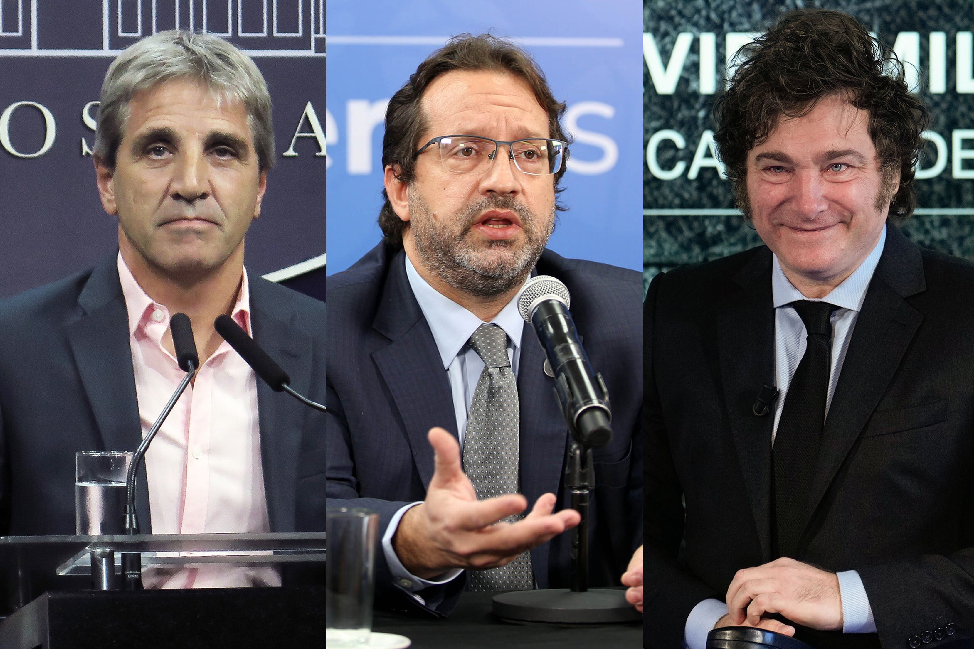Caputo, Lavagna y Milei, un triangulo de desconfianzas