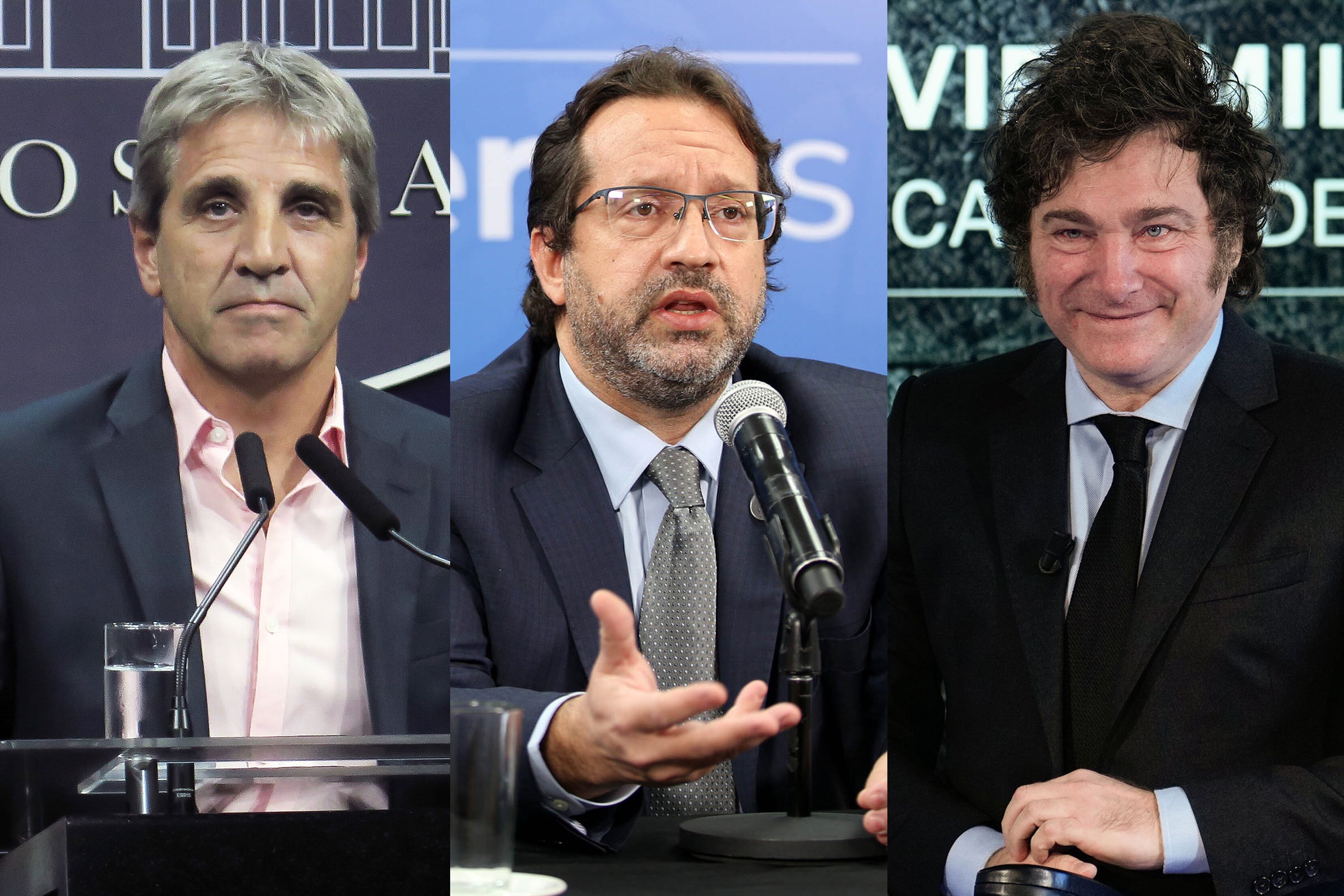 Caputo, Lavagna y Milei, un triangulo de desconfianzas