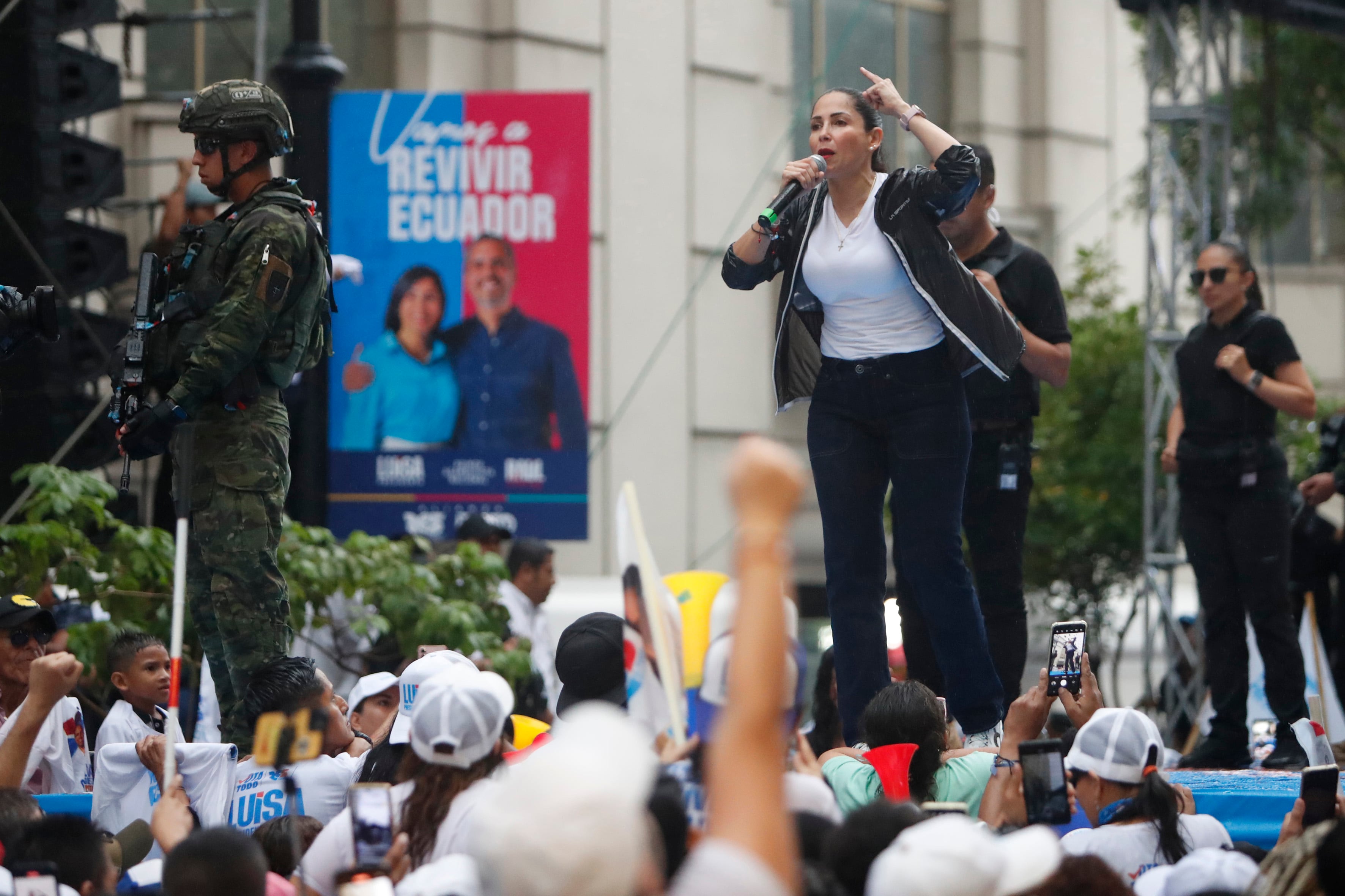 Cierre de campaña de Luisa González en Guayaquil. 