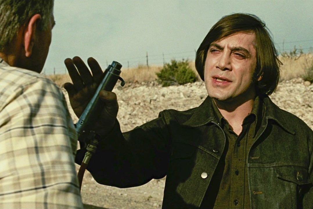 Javier Bardem en la versión fílmica de "No es país para viejos".