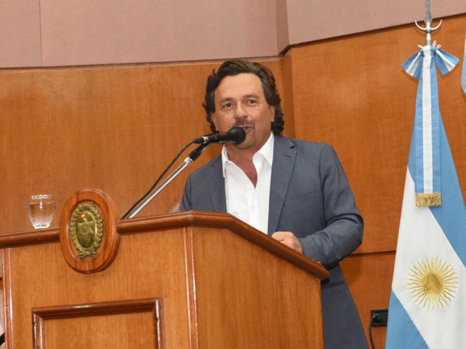 Gustavo Sáenz desde la Casa de Gobierno de Salta