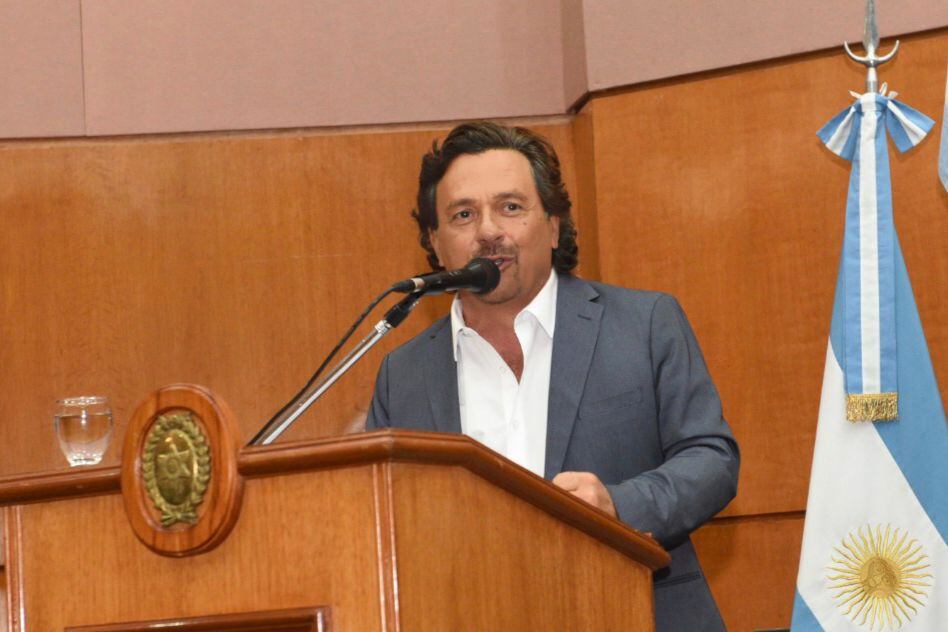 Gustavo Sáenz desde la Casa de Gobierno de Salta
