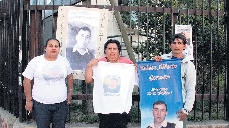 Los familiares de Fabián Gorosito mantuvieron los reclamos hasta anular el juicio anterior.