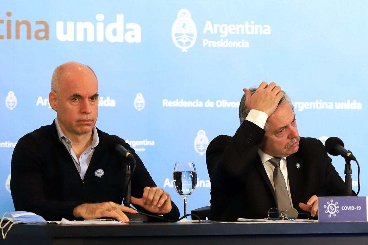 Horacio Rodríguez Larreta y Alberto Fernández.