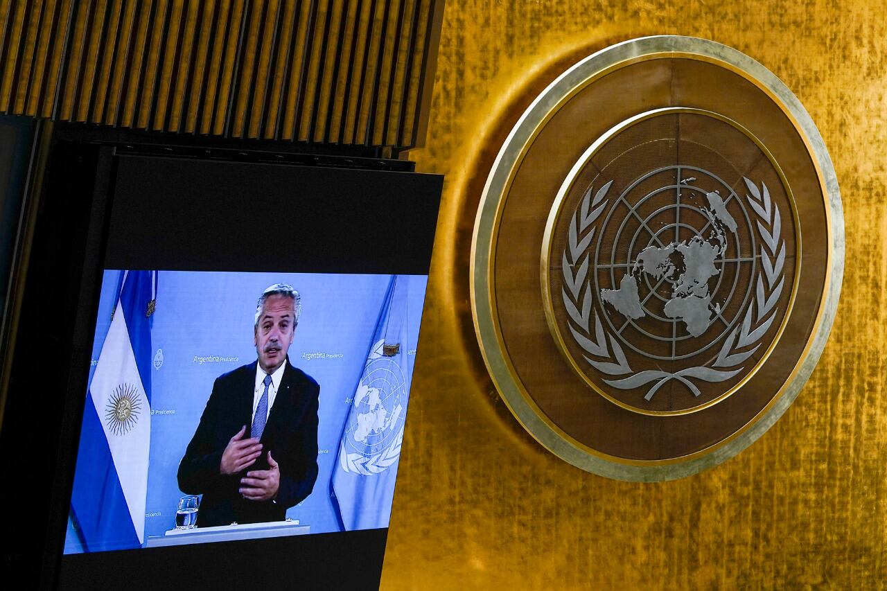 El presidente Alberto Fernández en su discurso en la ONU señaló el proceso de endeudamiento “tóxico e irresponsable” con el FMI.